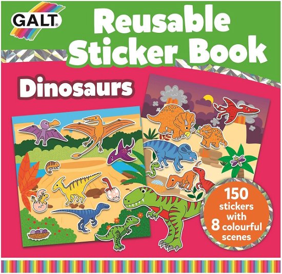 Cover for Galt · Reusable Sticker Book - Dinosaurs (55-1005101) (Toys)