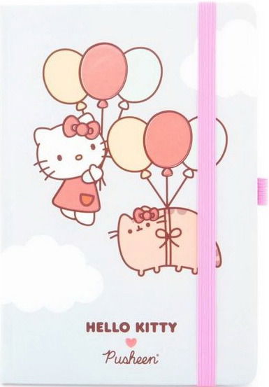 Cover for Pusheen / Hello Kitty (Up, Up And Away!)  A5 Premium Notebook (MERCH)