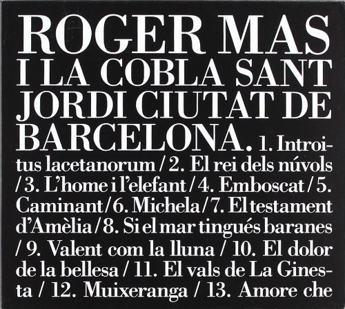 Cover for Roger Mas · Roger Mas I La Cobla Sant Jordi Cd (CD)