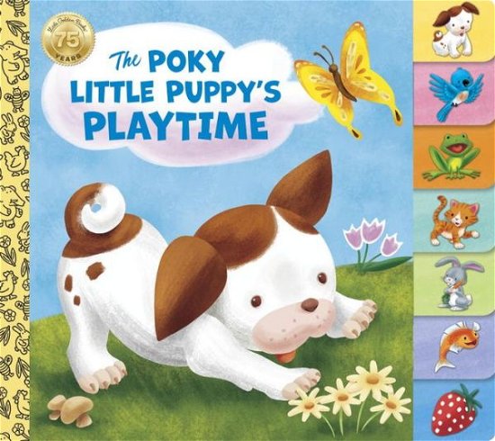 Cover for Golden Books · The Poky Little Puppy's Playtime (Tavlebog) (2017)