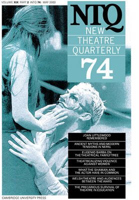 Cover for Clive Barker · New Theatre Quarterly 74: Volume 19, Part 2 (Pocketbok) (2003)