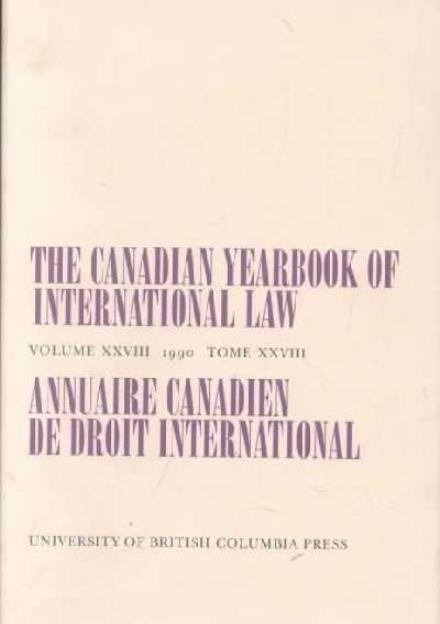 Cover for Bourne · The Canadian Yearbook of International Law, Vol. 28, 1990 - Canadian Yearbook of International Law (Hardcover Book) (1991)
