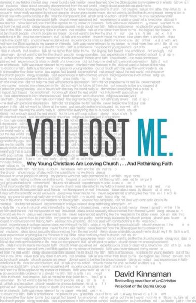 Cover for David Kinnaman · You Lost Me – Why Young Christians Are Leaving Church . . . and Rethinking Faith (Paperback Book) (2016)