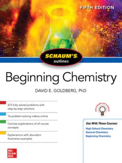 Cover for David Goldberg · Schaum's Outline of Beginning Chemistry, Fifth Edition (Taschenbuch) (2024)