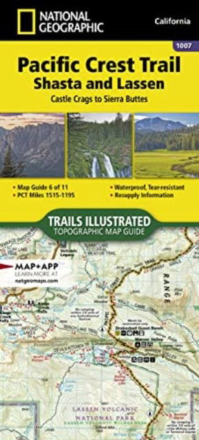 Cover for National Geographic Maps · Pacific Crest Trail: Shasta And Lassen Map [castle Crags To Sierra Buttes] (Map) [2022nd edition] (2024)