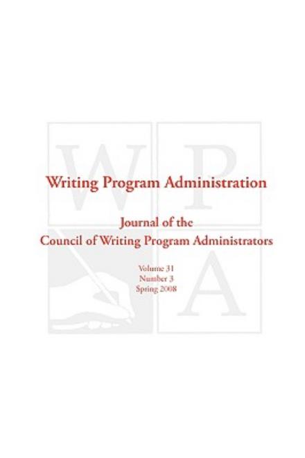 Cover for Writing Program Administrators Council · Wpa: Writing Program Administration 31.3 (Paperback Book) (2008)