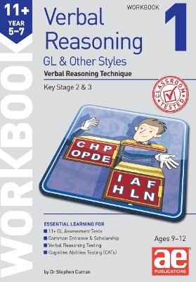 Cover for Dr Stephen C Curran · 11+ Verbal Reasoning Year 5-7 GL &amp; Other Styles Workbook 1: Verbal Reasoning Technique (Paperback Book) (2023)