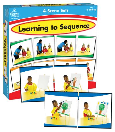 Cover for Carson-Dellosa Publishing · Learning to Sequence 4-Scene Sets (GAME) (2011)