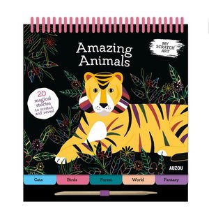Cover for Lizzie Preston · My Scratch Art: Amazing Animals - My Scratch Art (Spiralbog) (2019)