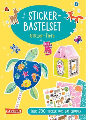 Cover for Poitier, Anton; Hahn, Victoria · Sticker-bastelset: Glitzer-tiere (Book)