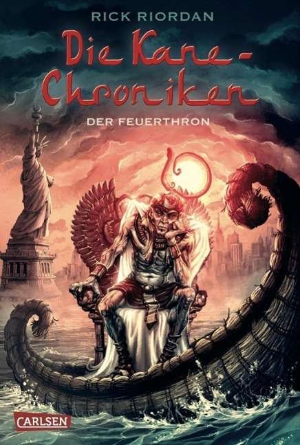 Cover for Riordan · Kane-Chroniken.2.Feuerthron (Bog)