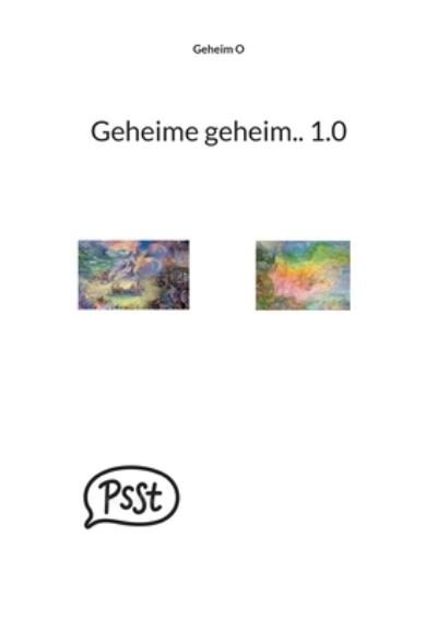 Cover for Geheim O · Geheime geheim.. 1.0 (Taschenbuch) (2022)