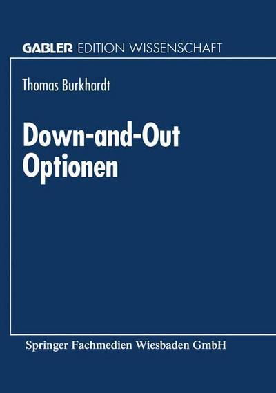 Cover for Thomas Burkhardt · Down-And-Out Optionen (Paperback Book) [1994 edition] (1994)
