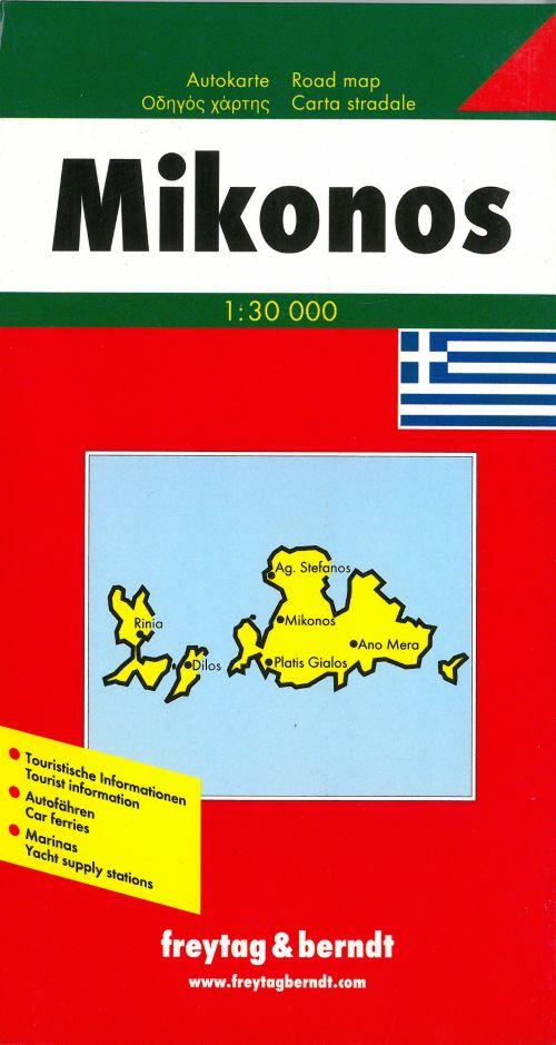 Cover for Freytag &amp; Berndt · Freytag &amp; Berndt Road Map: Mikonos (Hardcover Book) (2000)