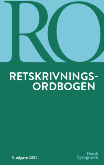 Cover for Dansk Sprognævn · Retskrivningsordbogen, 5. udgave (Bound Book) [5º edição] (2024)