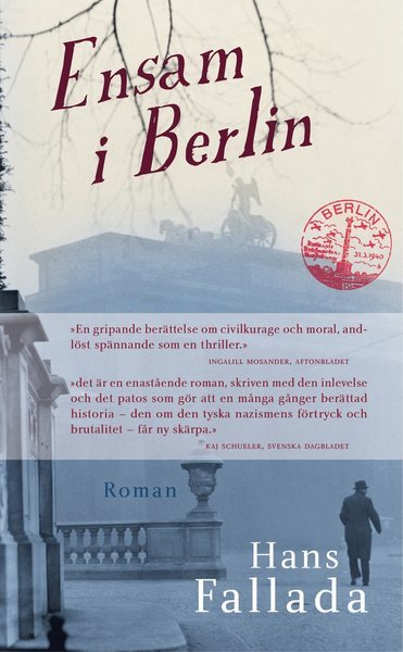 Cover for Hans Fallada · Ensam i Berlin (Paperback Bog) (2013)