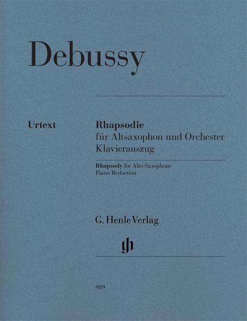 Rhapsodie f.Altsax,KA.HN989 - C. Debussy - Boeken -  - 9790201809892 - 