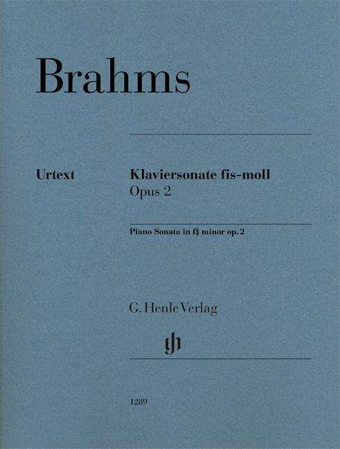 Cover for Brahms · Klaviersonate fis-moll op. 2, Kl (Bok)