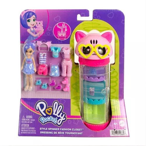 Cover for Mattel · Mattel Polly Pocket - Style Spinner Fashion Closet Cat (hkw07) (MERCH)