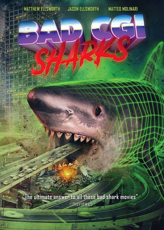 Cover for Bad Cgi Sharks (DVD) (2020)