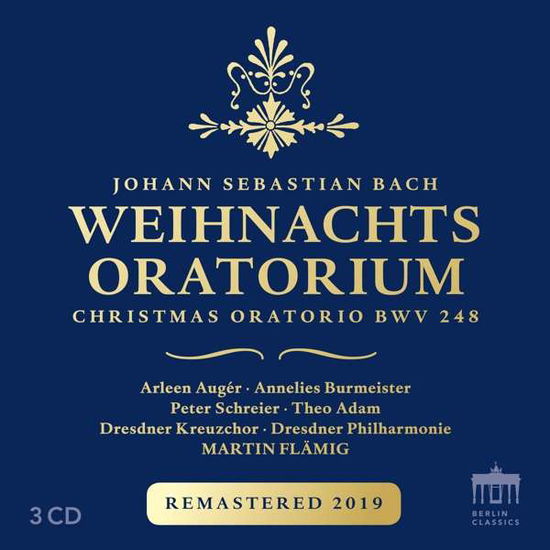 Cover for Johann Sebastian Bach · Weihnachtsoratorium - Christmas Oratorio Bwv 248 (CD) [Remastered edition] (2019)