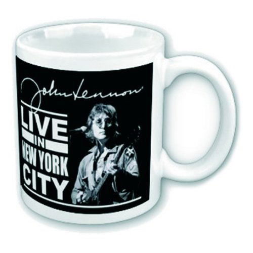 Cover for John Lennon Live New York City Boxed Mug (MERCH) [White edition] (2010)