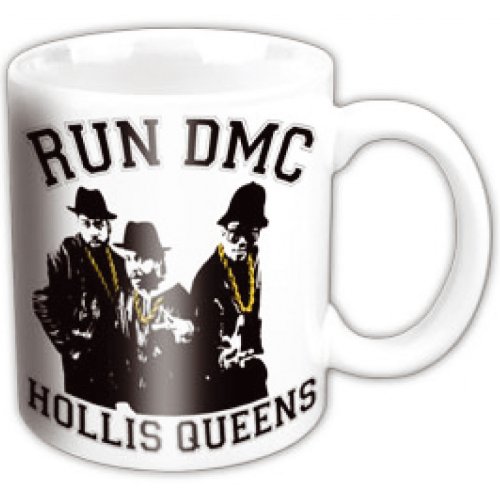 Cover for Run DMC · Run DMC Boxed Standard Mug: Hollis Queens Pose Black (Kopp) [White edition] (2014)