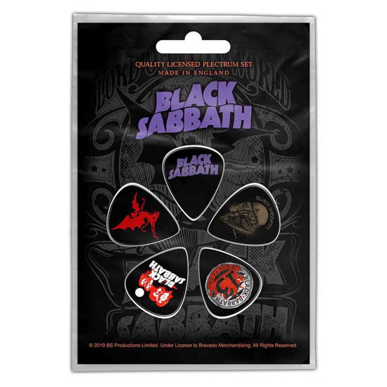 Black Sabbath Plectrum Pack: Purple Logo - Black Sabbath - Produtos -  - 5055339792893 - 