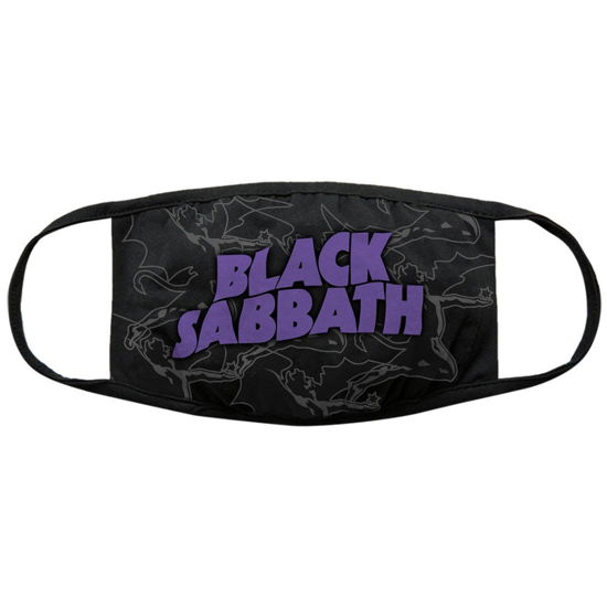 Black Sabbath Face Mask: Distressed - Black Sabbath - Produtos - BLACK SABBATH - 5056368641893 - 11 de novembro de 2020