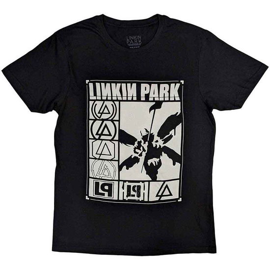 Linkin Park Unisex T-Shirt: Logos Rectangle - Linkin Park - Merchandise -  - 5056737205893 - 