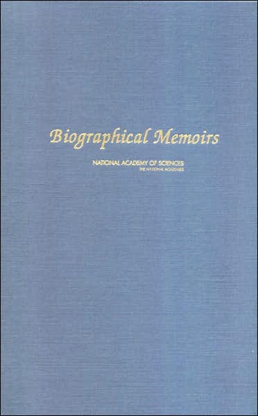 Cover for National Academy of Sciences · Biographical Memoirs: Volume 88 (Hardcover Book) (2007)