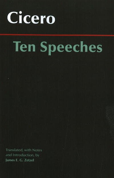 Cover for Cicero · Ten Speeches - Hackett Classics (Taschenbuch) (2009)