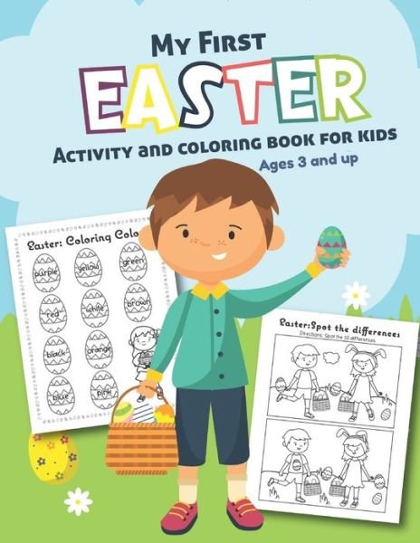 Cover for Teaching Little Hands Press · My First Easter Activity and Coloring Book for kids Ages 3 and up (Paperback Book) (2019)
