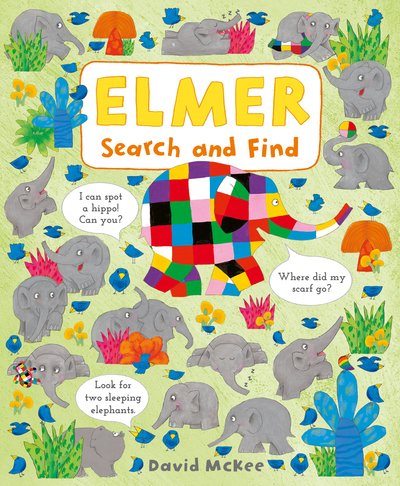 Cover for David McKee · Elmer Search and Find - Elmer Search and Find Adventures (Board book) (2019)