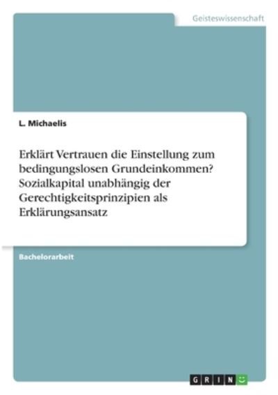 Cover for Michaelis · Erklärt Vertrauen die Einstel (N/A)