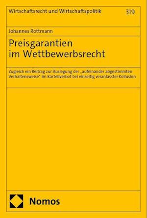 Cover for Johannes Rottmann · Preisgarantien Im Wettbewerbsrecht (Book) (2024)