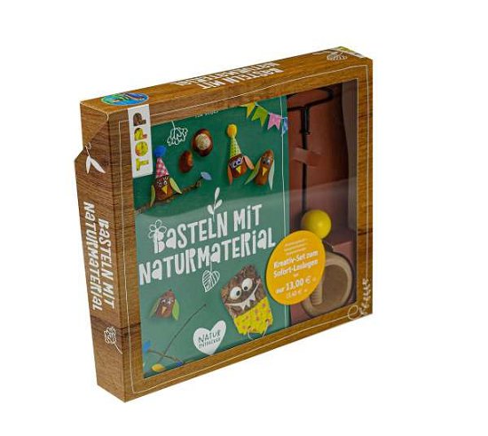 Kreativ-Set Basteln mit Naturmaterial - Pia Deges - Bøker - Frech Verlag GmbH - 9783772443893 - 12. august 2021