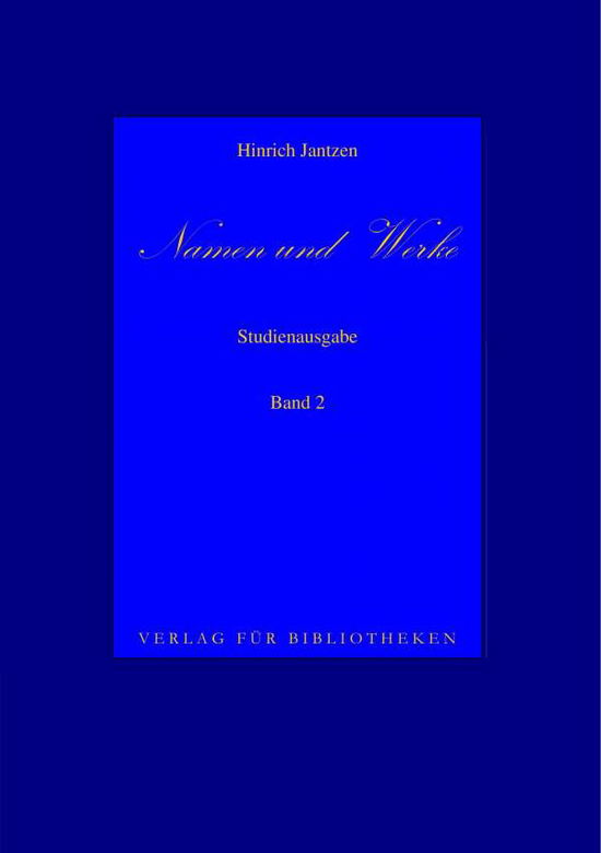 Cover for Jantzen · Namen und Werke 2 (Book) (2017)