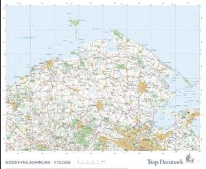 Cover for Trap Danmark · Trap Danmark: Falset kort over Nordfyns Kommune (Map) [1.º edición] (2021)