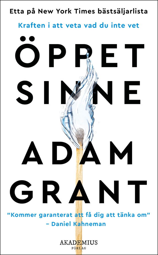 Cover for Adam Grant · Öppet sinne (Paperback Bog) (2023)