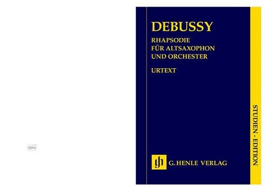 Cover for C. Debussy · Rhapsodie f.Altsax,Pt.HN9989 (Book)