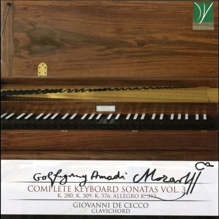 Cover for Mozart / De Cecco,giovanni · Mozart: Complete Keybord Sonatas Vol 3 (CD) (2019)