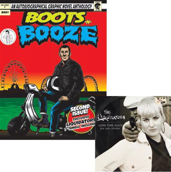 Cover for Boots-n-booze · Comic with the Liquidators 7&quot; (Book) (2022)