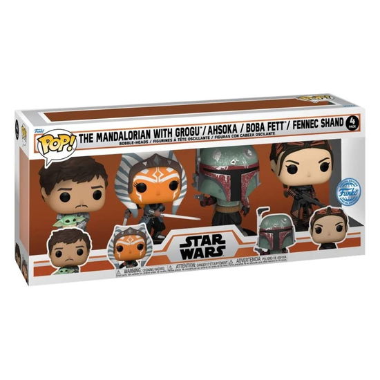 The Mandalorian 4Pk - Star Wars: Funko Pop! - Gadżety - Funko - 0889698672894 - 