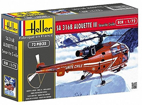 1/72 316b Alouette Iii Securite Civile - Heller - Merchandise - MAPED HELLER JOUSTRA - 3279510802894 -