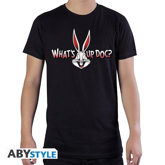 LOONEY TUNES - Tshirt Whats up doc man SS black - T-Shirt Männer - Merchandise - ABYstyle - 3665361070894 - 7. februar 2019