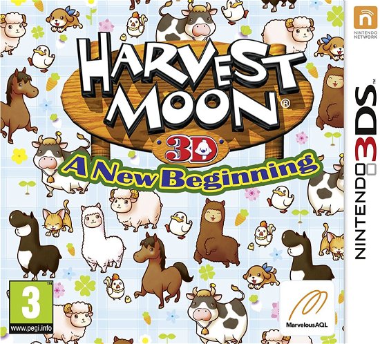 Cover for PQube · Harvest Moon: A New Beginning (3DS) (2013)
