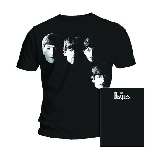 Cover for The Beatles · The Beatles Unisex Tee: Faces (Back Print) (Klær) [size S] [Black - Unisex edition]