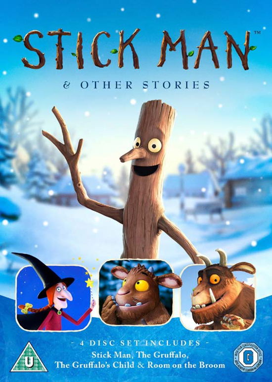 Stick Man / The Gruffalo / The Gruffalos Child / Room On The Broom DVD - Movie - Elokuva - E1 - 5039036081894 - maanantai 16. lokakuuta 2017