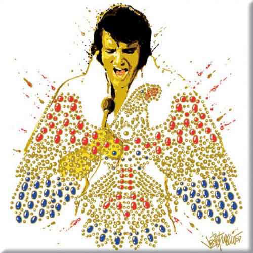 Elvis Presley Fridge Magnet: American Eagle - Elvis Presley - Produtos - EPE - 5055295314894 - 17 de outubro de 2014